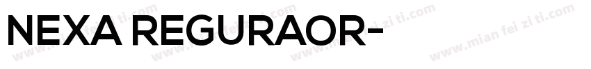 NEXA REGURAOR字体转换